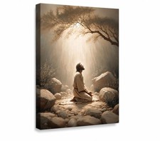 CXKAWM Jesus in Gethsemane Wall Art, Christian Canvas Prints, 24x36in | Jesus... picture