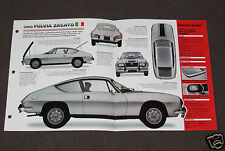 1965-1973 LANCIA FULVIA ZAGATO (1971 SPORT) Car SPEC SHEET PHOTO BROCHURE picture