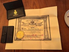 1944 CERTIFICATE THE SUPREME COUNCIL OF THE 33 DEGREE picture