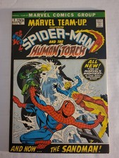 Marvel Team Up #1 Spiderman And The Human Torch 1972 Comic Sandman 1st Series picture
