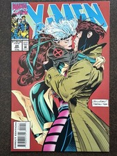 X-MEN #24 1993 ANDY KUBERT GAMBIT & ROGUE KISS CLASSIC COVER MCU MOVIE SHARP NM+ picture