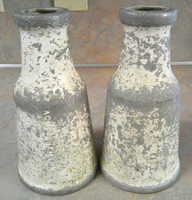 VINTAGE ACME PREMIUM ALUMINUM & LEAD CARNIVAL KNOCK DOWN BOTTLE LOT OF 2 picture