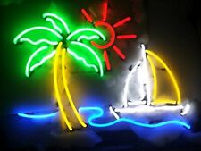 Boat Palm Tree Sunshine Neon Light Sign 20