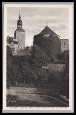 Postcard Bauzen / Old Bastion and Lauenturm picture