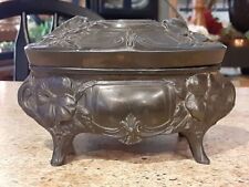 Antique Footed German Jewelry Casket picture