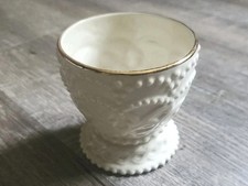 Vintage LENOX Vase small Gold Trim Raised Irish Design beads infinity picture