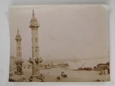 Rostral Columns of Quinconces Bordeaux France c1900s VTG Photo picture