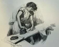 1910 Working Girls in New York City illustrated picture