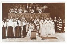 1953 Queen Elizabeth II Coronation Souvenir Postcard Valentine's Westminster picture
