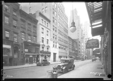 West 47th Street looking east from Sixth Avenue New York 1928 Old Photo picture