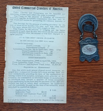 1902 UNITED COMMERCAIL TRAVELERS OF AMERICA SANDUSKY OHIO WHITE MALES picture