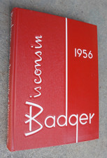 Vintage 1956 UNIVERSITY OF WISCONSIN BADGER Madison WI genealogy picture