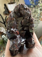 “Black Widow” Alien Amethyst Crystal Cluster Mineral Specimen - Hyderabad India picture