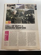 2007 Call of Duty 4 Modern Warfare Game Informer Magazine Review PS3 Xbox Poster picture
