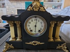 Antique c.1904 Seth Thomas Pasha Adamantine Mantel Clock 8-Day Key Pendulum WORK picture