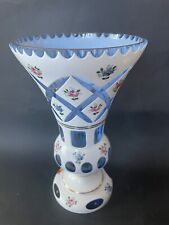 Vintage bohemian blue topaz vase picture