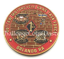 G5 FBI Tampa Field Office Orlando RA Motorcycle Gangs OMG Police Challenge Coin picture