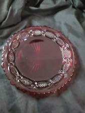 1876 Cape Cod Ruby Red Glass Dessert Salad Plate picture