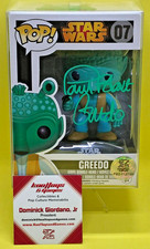 Funko Pop Star Wars Greedo #07 Signed Paul Blake Authenticity Sticker 112/150 picture