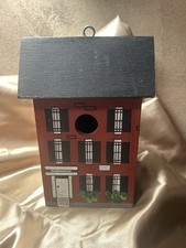 Vintage Berrybridge Folk Art Birdhouse 1982 Hand Painted Handmade St. Louis MO picture