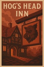 Hogs Head Inn Travel Poster Print Wall Art Home Decor picture