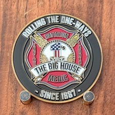 North Platte Fire Department The Big House Double Sided Challenge Coin W#34 picture