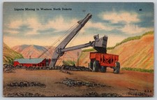 Lignite Mining Western North Dakota Belfield Postcard PC261 picture