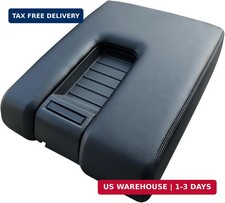 Center Console Armrest Lid for Toyota Tundra 2014 2020 Black Leather picture