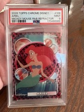 Topps 2026 Topps Chrome Disney Ariel #106 Mickey Mouse R&B Refractor /28 picture