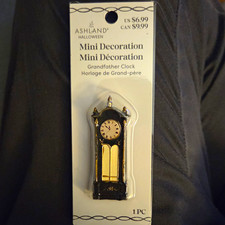 MINI GRANDFATHER CLOCK- DECORATION- ASHLAND- NEW picture