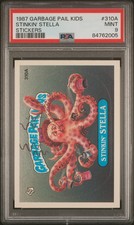 1987 Garbage Pail Kids Stickers Stinkin' Stella #310A PSA 9 picture