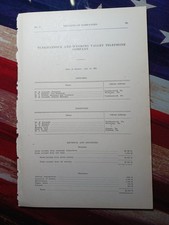 1906 rare Report of the TUNKHANNOCK & WYOMING VALLEY TELEPHONE CO Pennsylvania  picture
