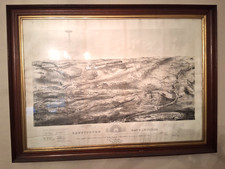 1863 Gettysburg Pennsylvania Civil War Battlefield Map Union Confederacy - 24x36 picture