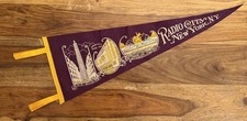 Vintage 1930s Radio City New York Felt Pennant RCA Building Music Hall picture