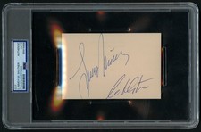 Leonard Nimoy & William Shatner signed autograph 3.5x5 Actors Cut PSA picture
