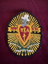 Vintage '70s Pi Kappa Alpha Embroidery Blazer Crest Sew on Patch picture