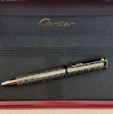 NIB Gunmetal Engraved Pattern Ballpoint Pen Red Presentation Luxury Gift 2026 picture