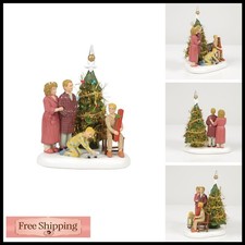 Department 56 A Christmas Story Family Opens Their Gifts Lit Figurine 4.32 Inch picture