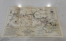 1929 Map Rides Of  Paul Revere, William Dawes, Dr. Prescott, April 18-19, 1775 picture