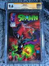 Spawn #1 CGC Sig Series Full signature 9.6 Signed Todd McFarlane Image 1992 picture