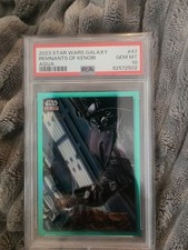 Remanants of Kenobi - 2023 Topps Chrome Star Wars Galaxy #47 Aqua Refractor /199 picture