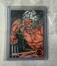 2025 Topps Chrome Deadpool Marvel Wolverine (Weapon X) Sketch Card Auto 1/1 picture