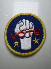 Vintage 1972 Richard Nixon President Election Campaign Patch - VOTE Fist picture