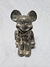 Vtg Walt Disney Productions Disney Mickey Mouse Leonard Japan Metal Piggy Bank picture