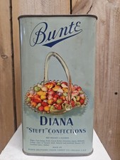 Vintage Bunte Brothers DIANA STUFT Confections Chase Candy Co. Tin 3 LB  picture