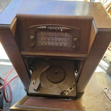 Old Antique Vintage Private Radio With Phonograph,  Fix Or Parts picture