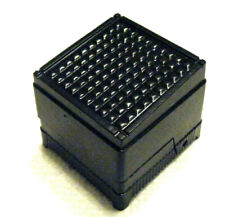 VINTAGE ART DECO BLACK BAKELITE PLASTIC SIGNED 'MADE IN USA' RING JEWELRY BOX picture