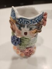 Vtg. Ellen Williams By Gans Ceramic Garden Girl Vase . picture