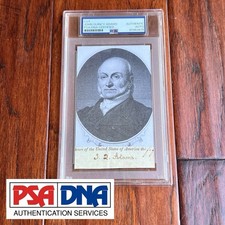 JOHN QUINCY ADAMS Autograph Cut Signature Signed President Portrait * PSA picture