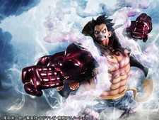 Used* Megahouse One Piece P.O.P SA-MAXIMUM Luffy Gear 4 Bounce Man Figure picture